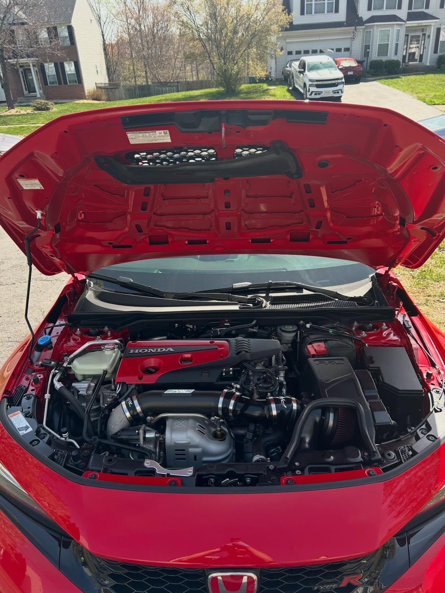 Detailed engine bay