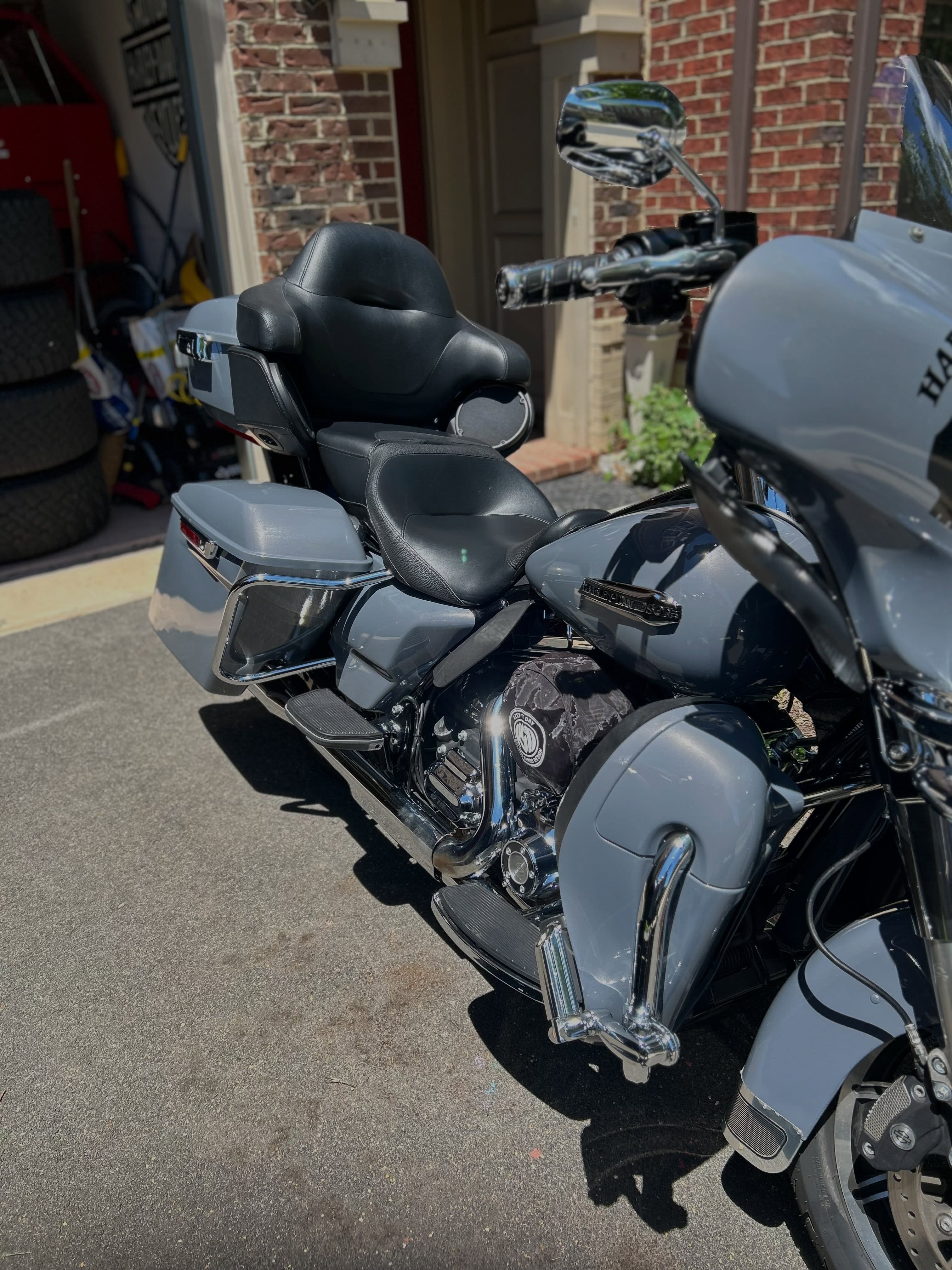 Detailed Harley Davidson motorcycle